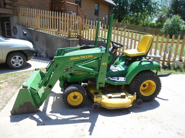 John Deere X585 w/45 front loader - Nex-Tech Classifieds