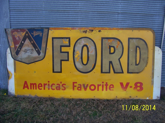 Antique ford dealership sign #9