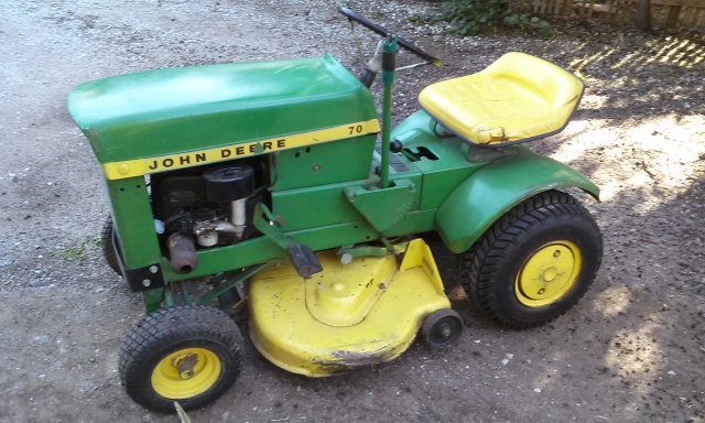 John Deere 70 Garden Tractor with snow blade - Nex-Tech Classifieds