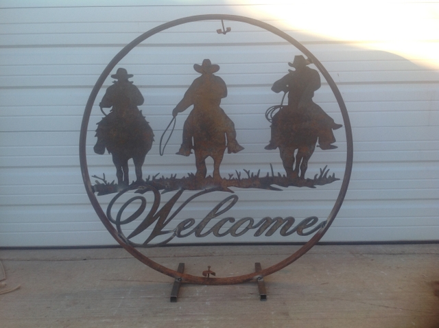 Western cowboys metal yard art - Nex-Tech Classifieds