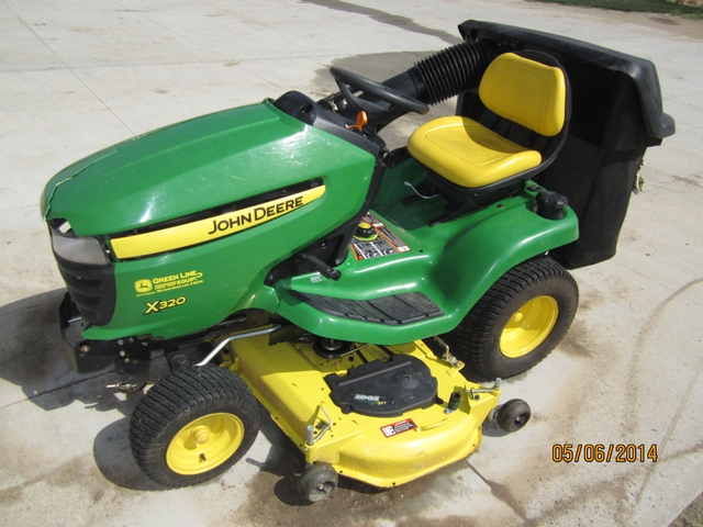 2012 John Deere X320 Mower with 50 hrs, 54 in deck & bagger - Nex-Tech ...